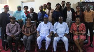 The DG/CEO, NBMA, Dr. Rufus Ebegba and his Management Team with Memebers of ENCAN