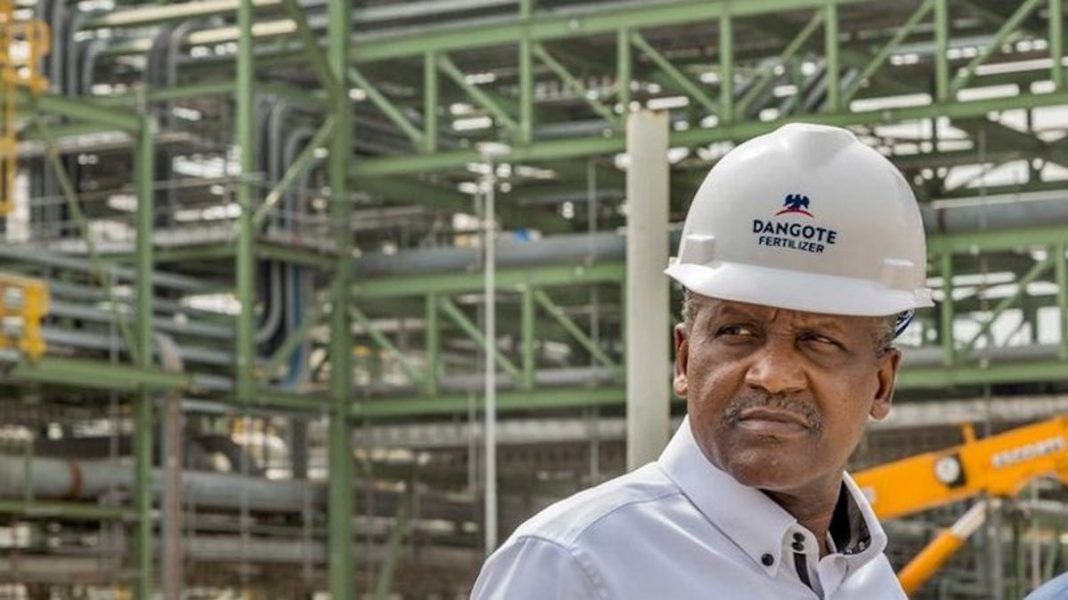 Dangote Fertiliser begins pre-testing of $2bn plant ahead of inauguration