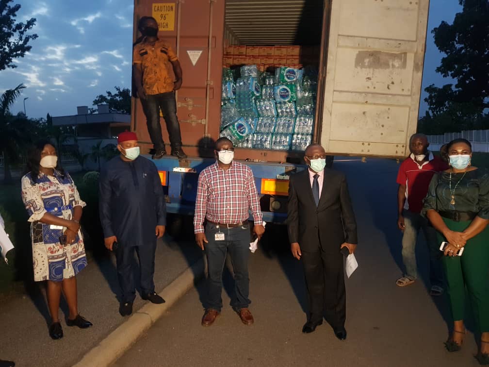 COVID-19 - Nestlé presents food and beverages worth N50 million to the Presidential Task Force