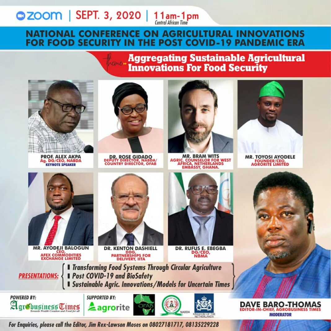 COVID-19: Netherlands, NABDA, Agrorite Partner Agrobusiness Times For Food Security Conference